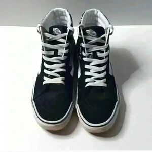 Vans Black and White High-Top Sneakers